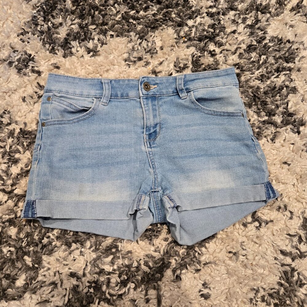 Ardene EightyTwo Shortie Denim Shorts | Size 3 | Light Wash - Picture 1 of 3